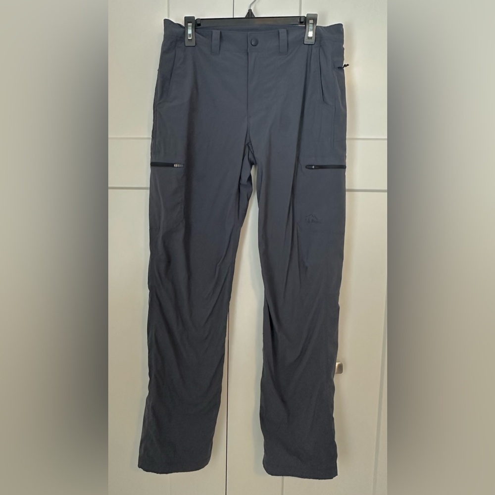 Men's LL Bean Cresta Lined Hiking Cargo Pants Dark Gray